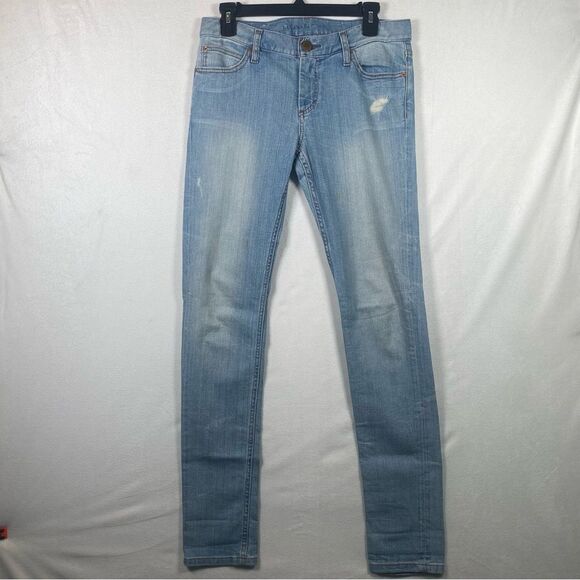 Banana Republic Slouchy Skinny Light Wash Jeans Size 26 - Picture 1 of 13